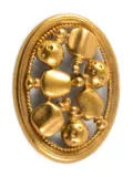 Christian Dior Pre-Owned 1990s perfume-bottle brooch - Gold