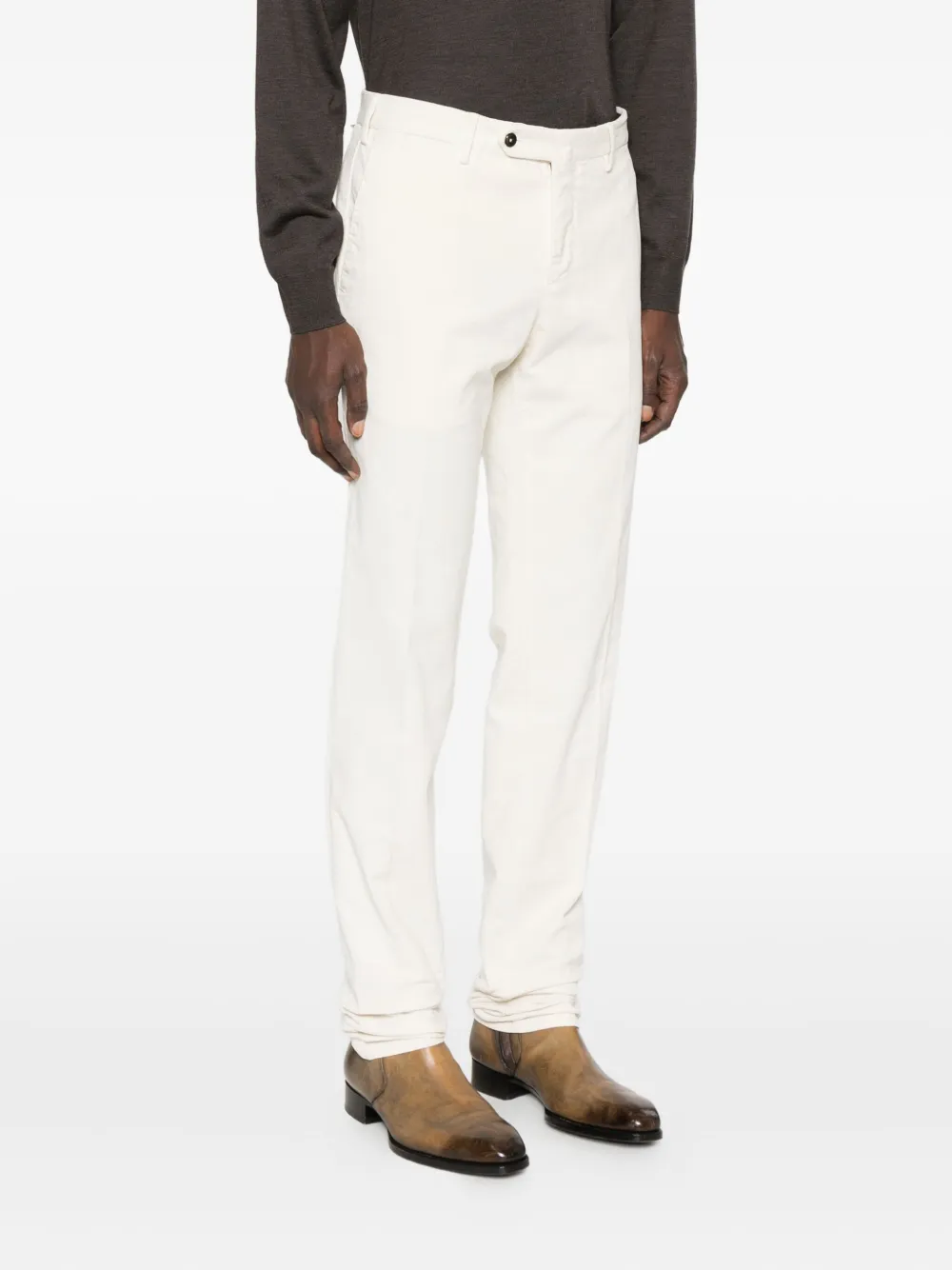Pt Torino Straight-leg Trousers In Neutral