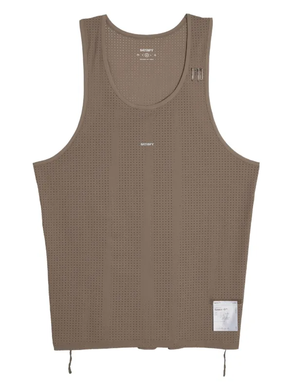SATISFYランニング タンクトップ Satisfy Space-O タンクトップ | ブラウン | FARFETCH JP