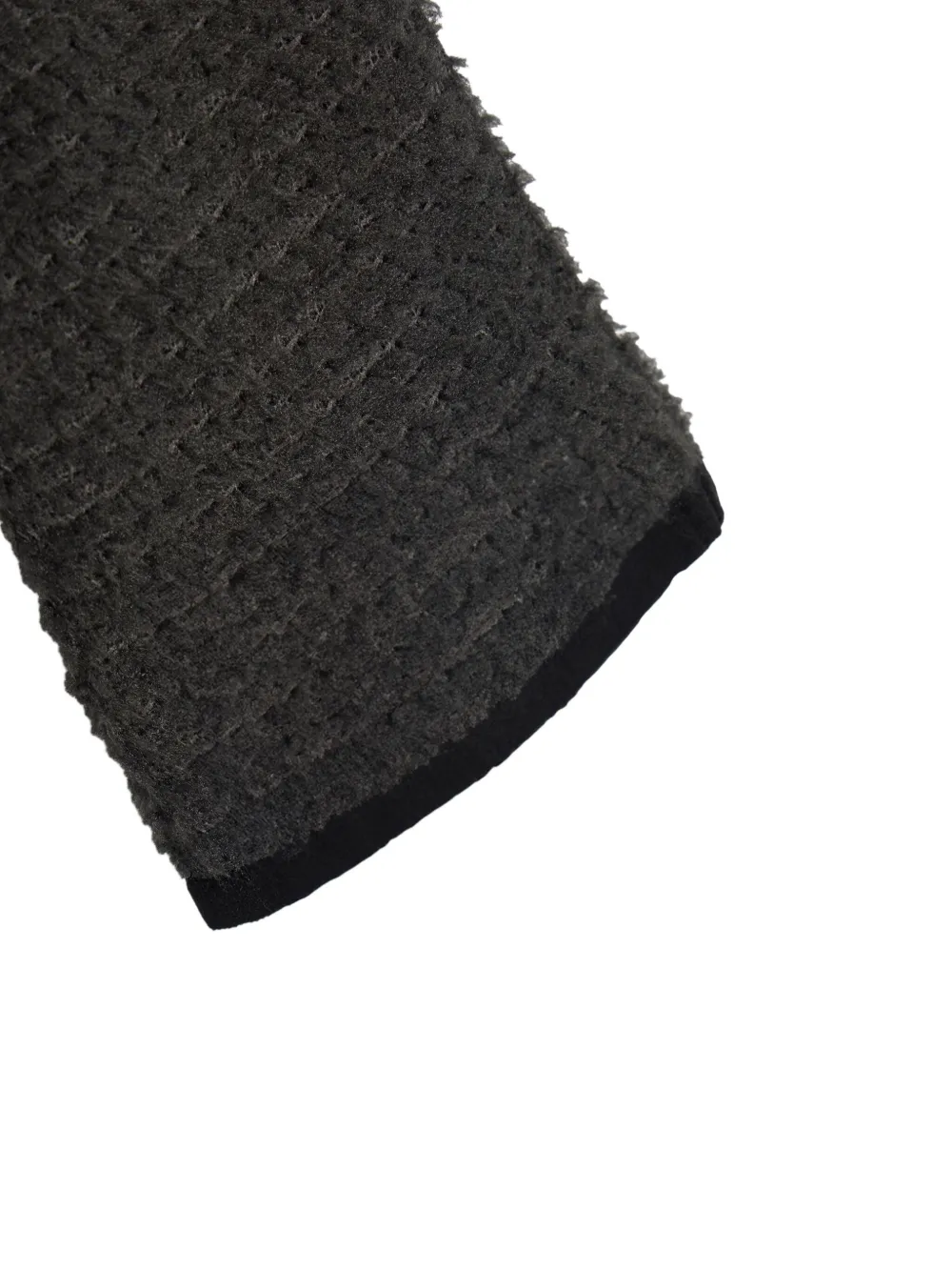 Satisfy Fleece handschoenen met wafeltextuur Zwart