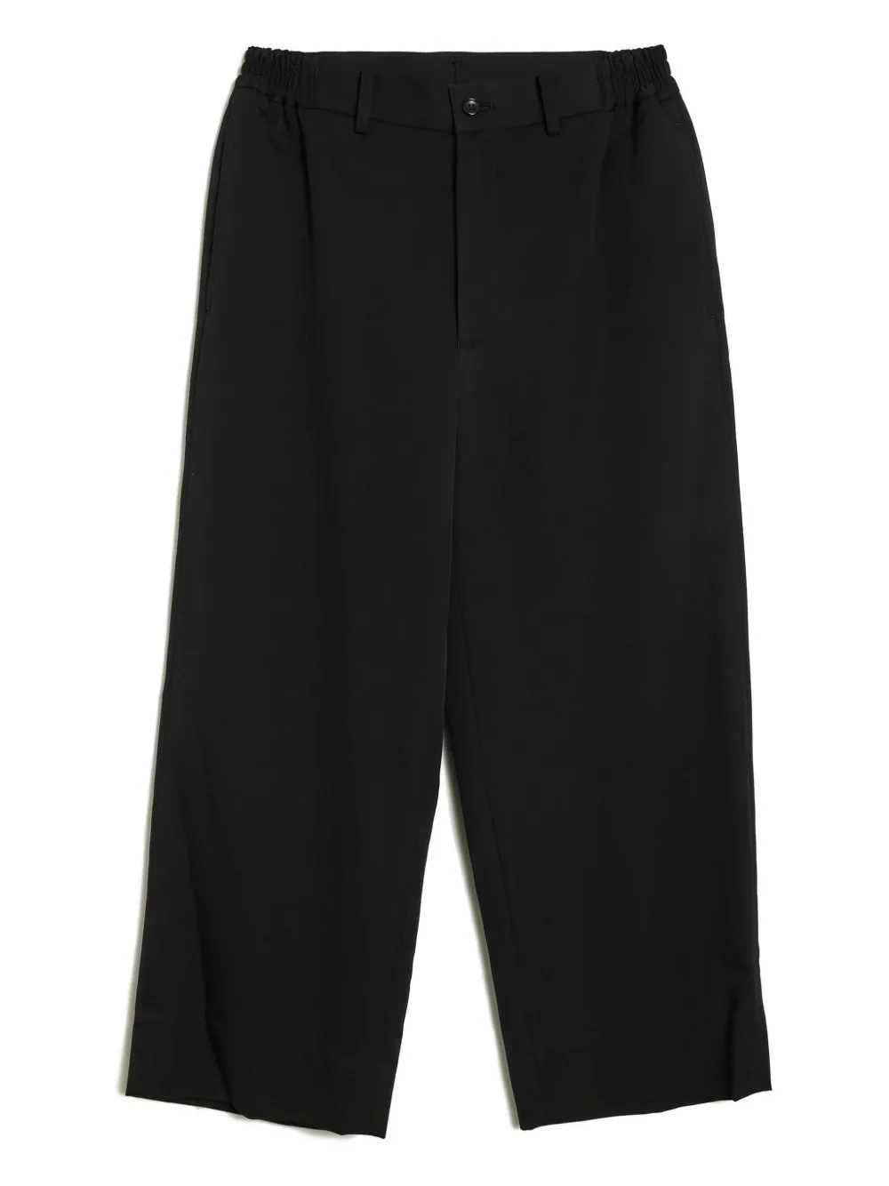 Comme Des Garçons Gabardine Wool Trousers In Black