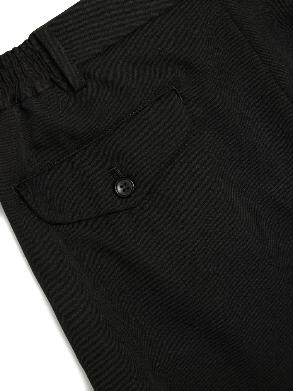 Comme Des Garçons Gabardine Wool Trousers In Black