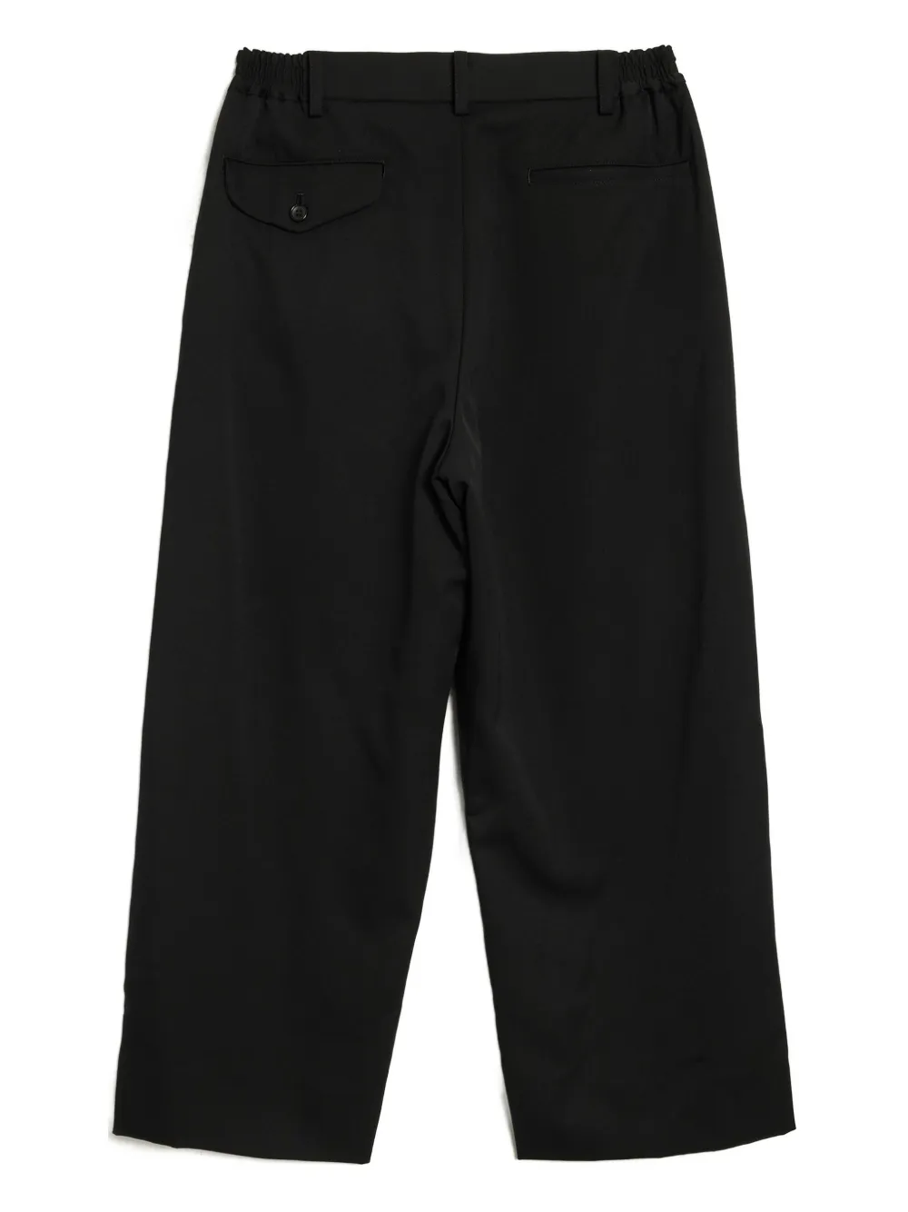 Comme Des Garçons Gabardine Wool Trousers In Black