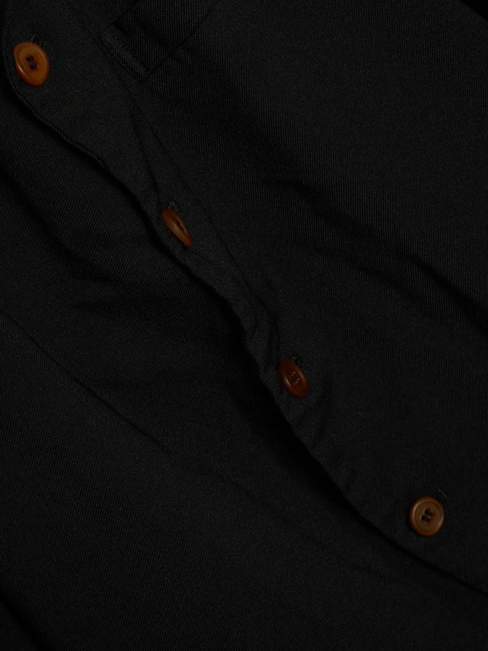 Comme Des Garçons Button-fastening Blazer In Black