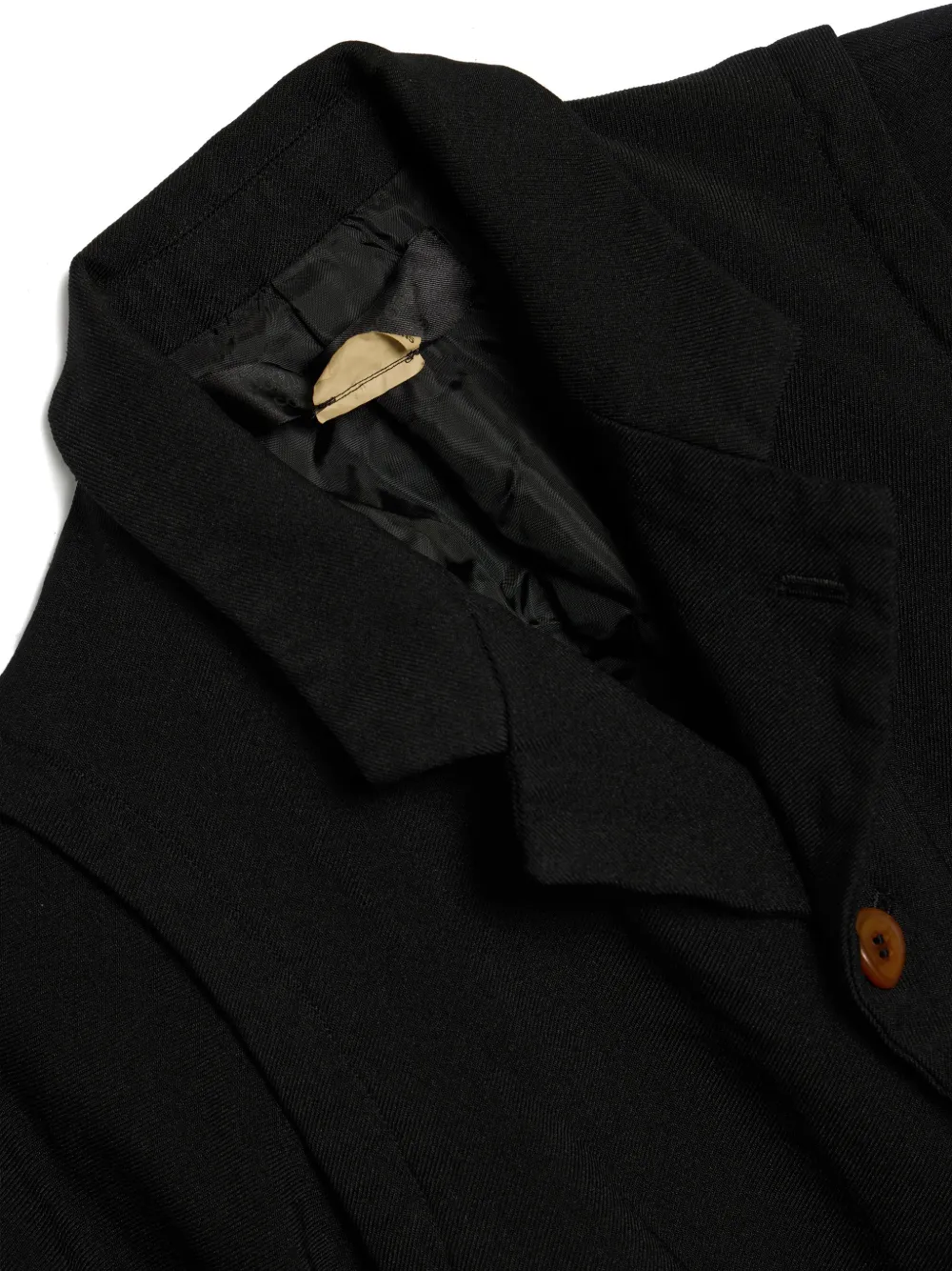 Comme Des Garçons Button-fastening Blazer In Black