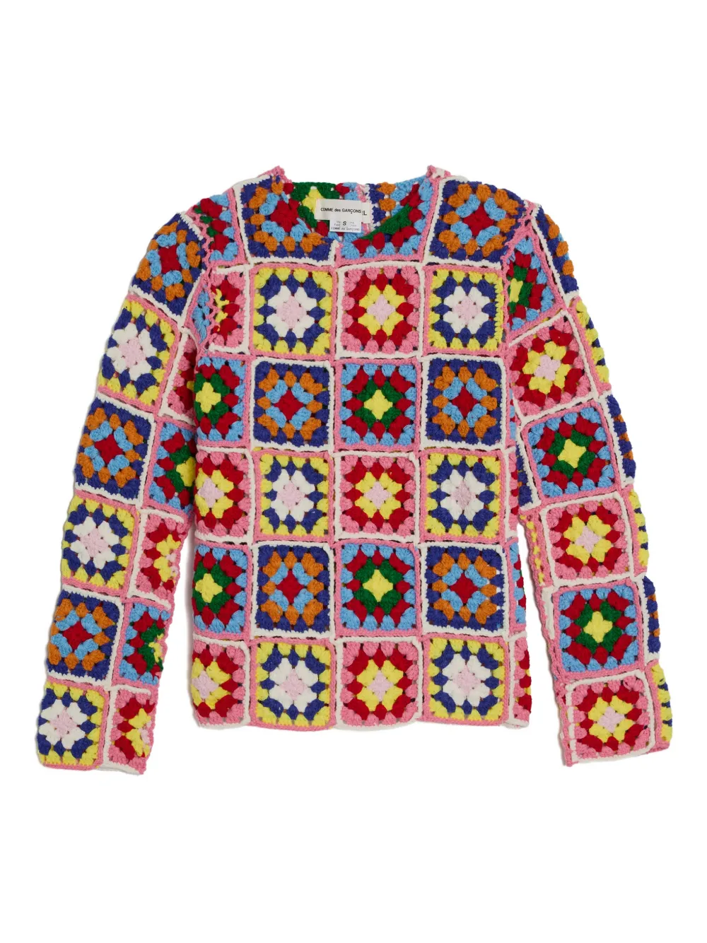 Comme Des Garçons Girl crochet top Roze