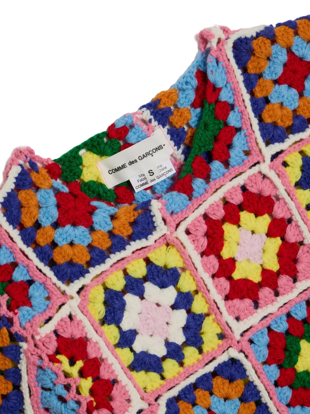 Comme Des Garçons Girl crochet top Roze