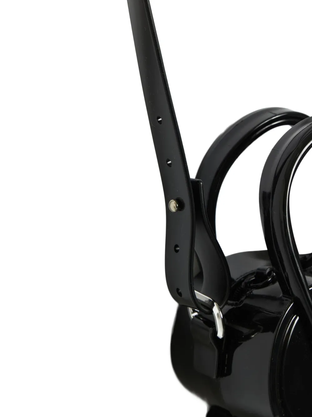 Comme Des Garçons Girl Flower schoudertas met handgreep Zwart