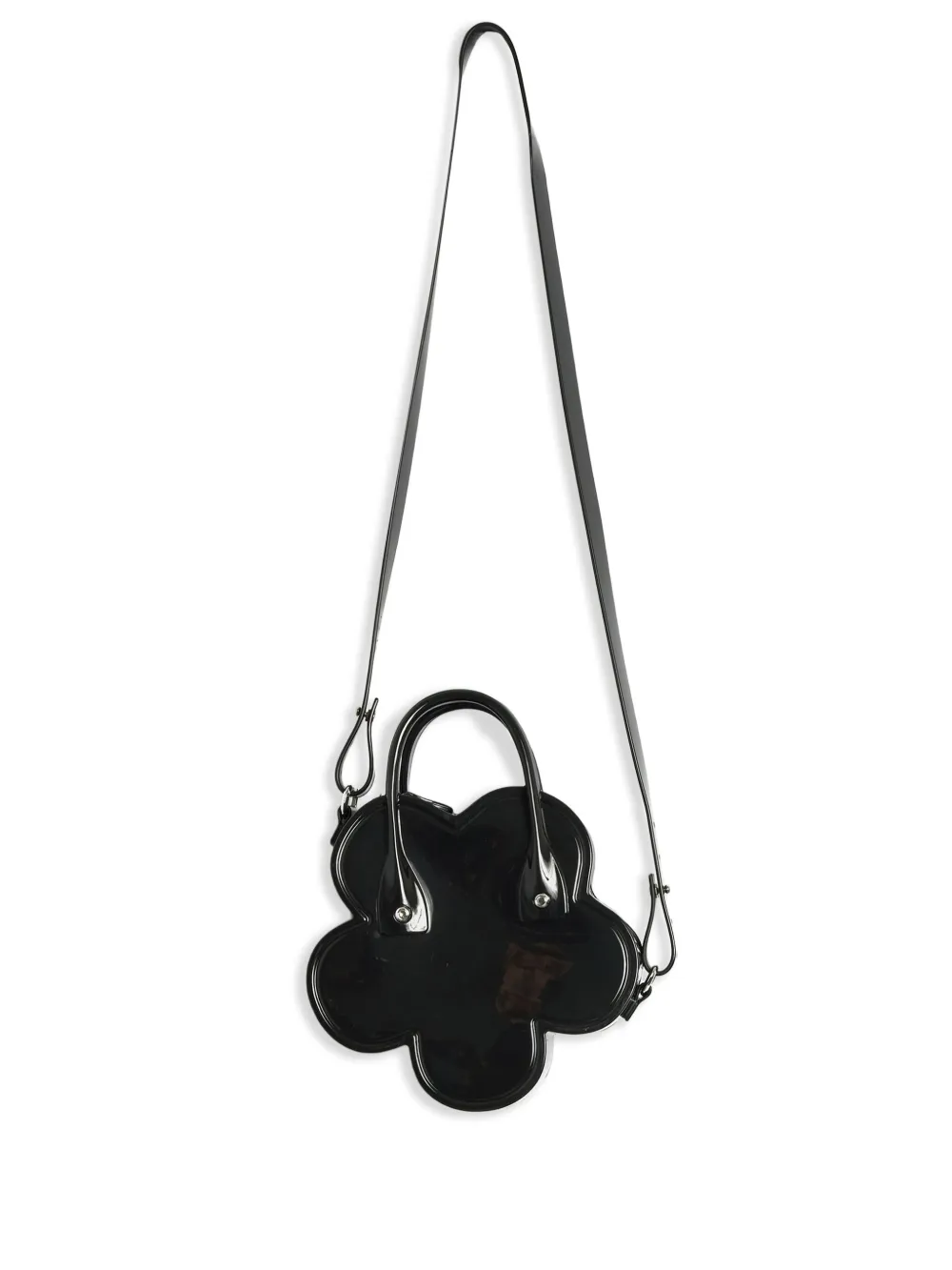 Comme Des Garçons Girl フローラル ショルダーバッグ - ブラック Comme Des Garçons Girl フローラル ショルダーバッグ - ブラック