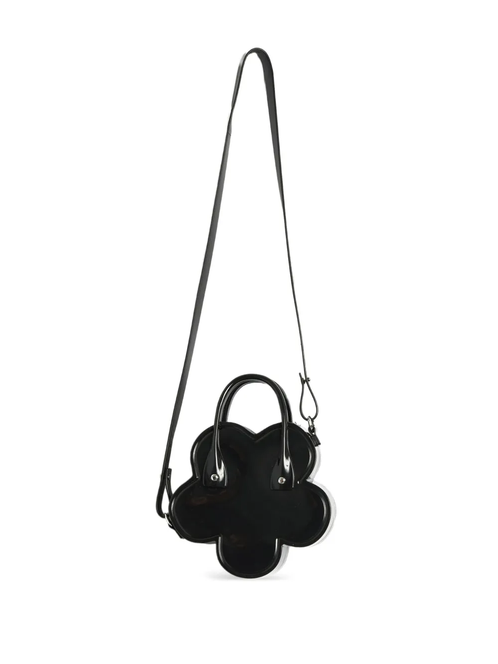 Comme Des Garçons Girl Flower schoudertas met handgreep Zwart