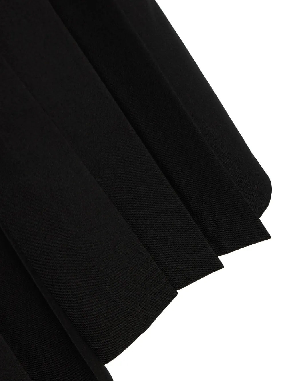 Comme Des Garcons Girl Gabardine Belted Pleated Midi Dress In Black