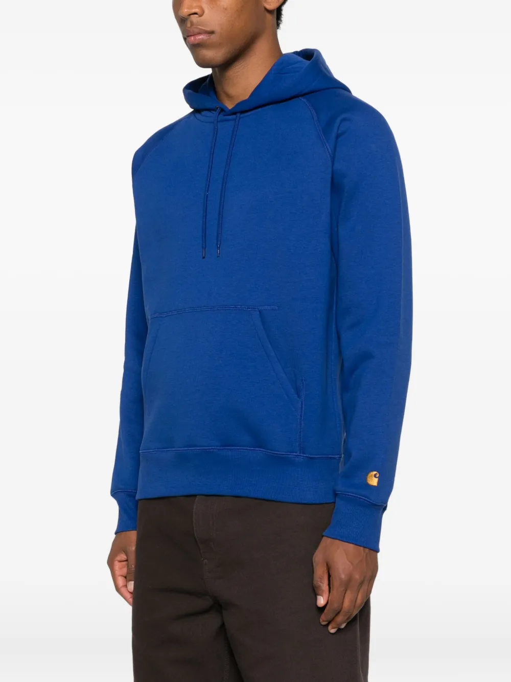 Carhartt Pocket Hooded Sweatshirt In Blue