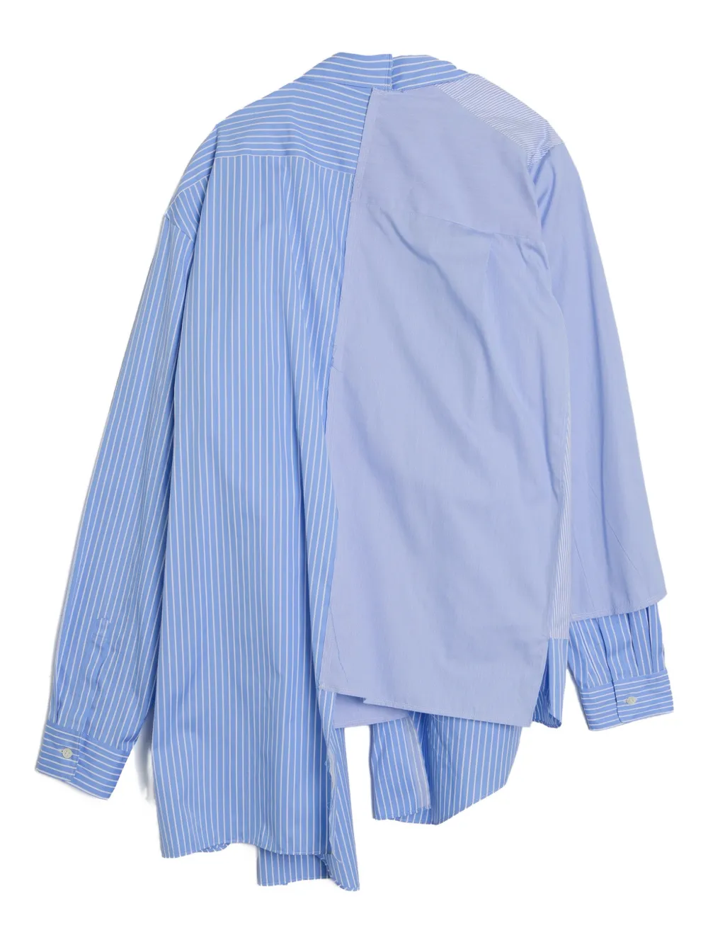 Comme des Garçons Homme Plus stripe-pattern shirt - Blauw