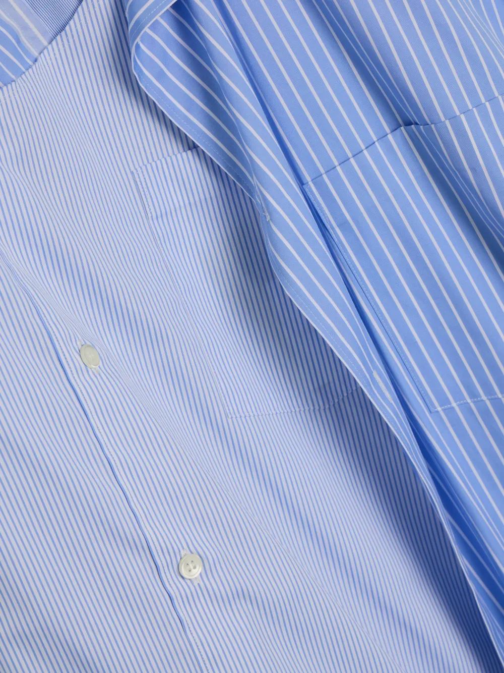 Comme des Garçons Homme Plus stripe-pattern shirt Blauw