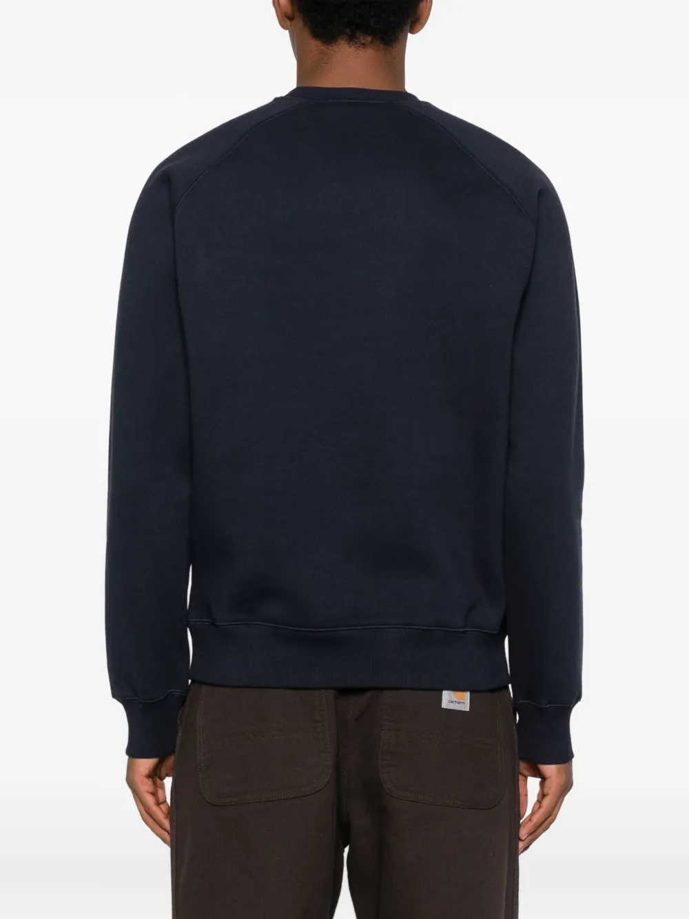 Carhartt Raglan-sleeve Crewneck Sweatshirt In Blue