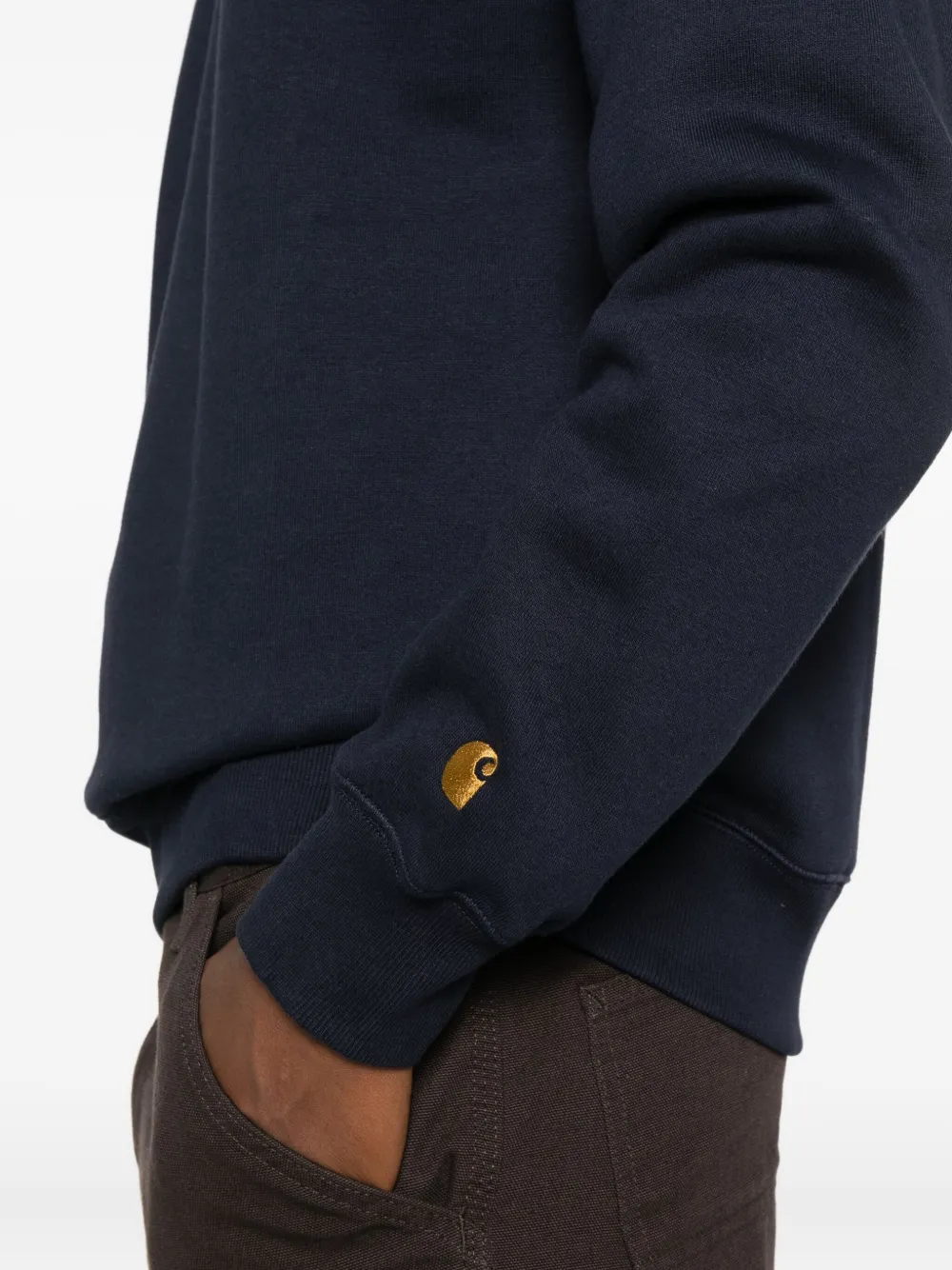 Carhartt Raglan-sleeve Crewneck Sweatshirt In Blue