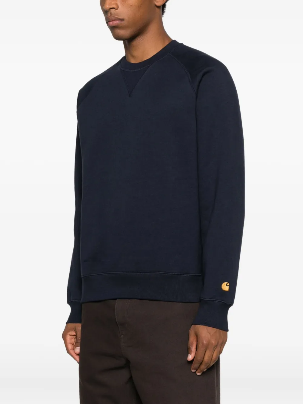 Carhartt Raglan-sleeve Crewneck Sweatshirt In Blue