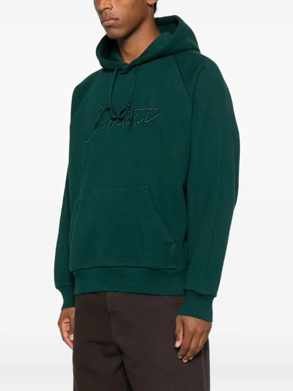 Carhartt Casual Hoodie With Drawstring And Pocket In Green