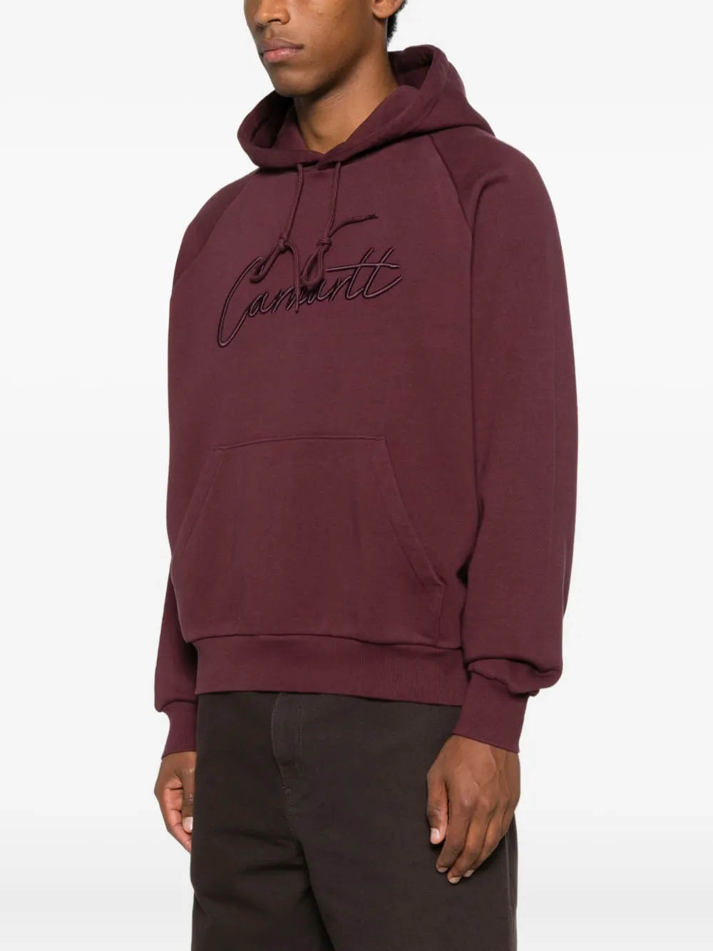 Carhartt WIP Hoodie met geborduurd logo Rood