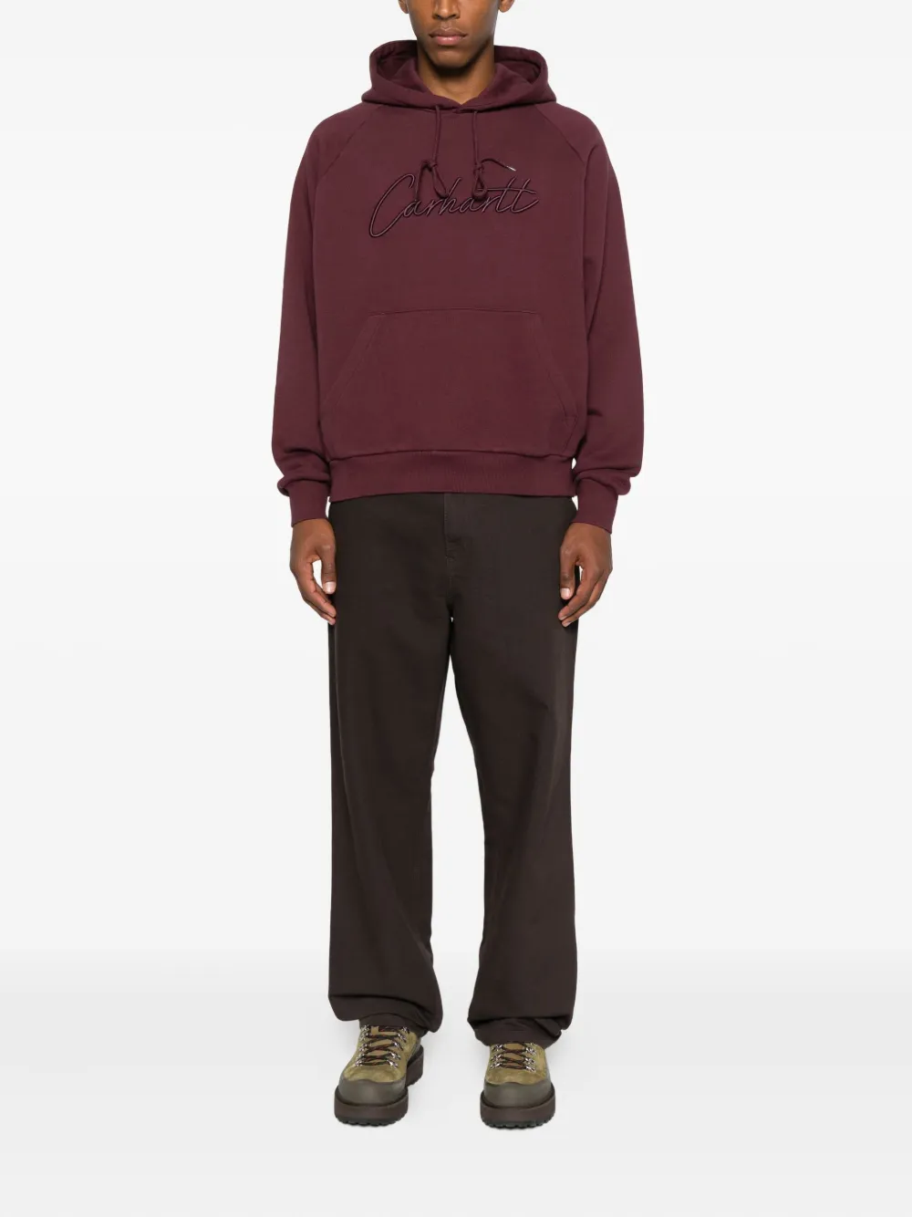 Carhartt WIP سويت شيرت بهودي وتطريز شعار الماركة | هوديز | Image 2