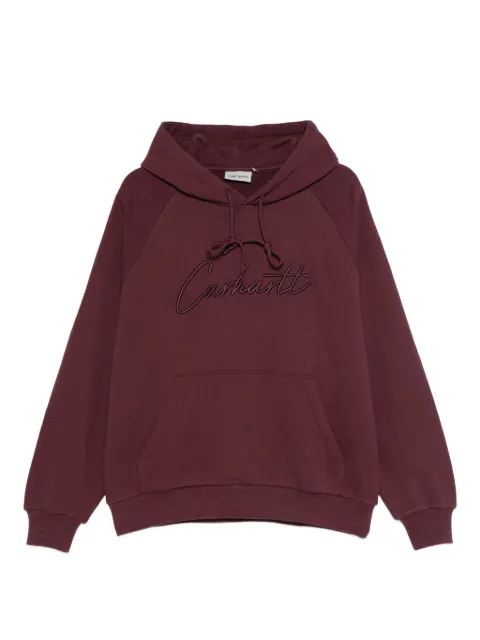 Carhartt WIP embroidered script logo hoodie