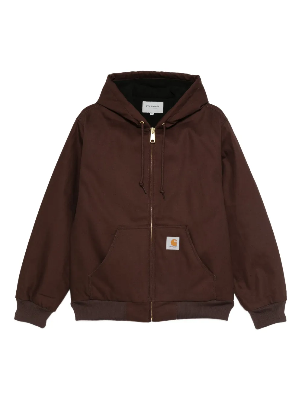 Carhartt WIP zip-up hooded jacket | Brown | Image 1