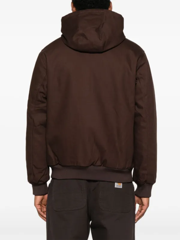 Carhartt WIP zip-up Hooded Jacket | Brown | FARFETCH
