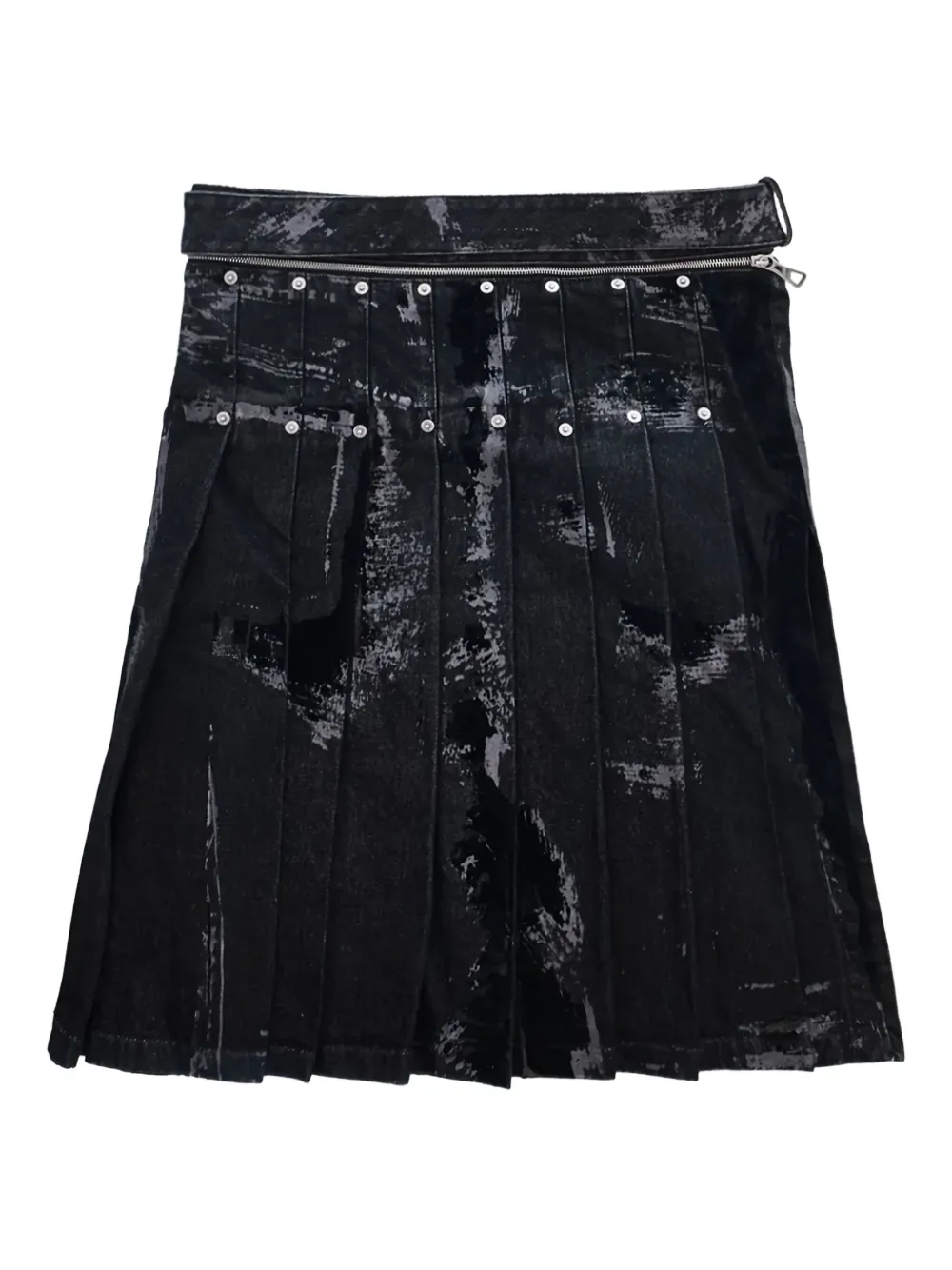 Jean Paul Gaultier flock-detail pleated skirt | Women | Image 2