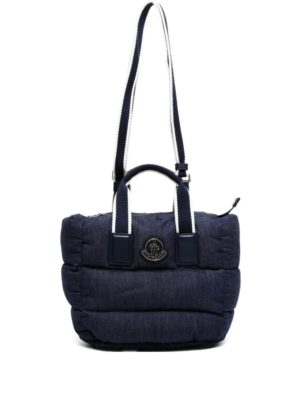 Pre-owned Moncler 2020s Mini Caradoc Tote Bag In Blue