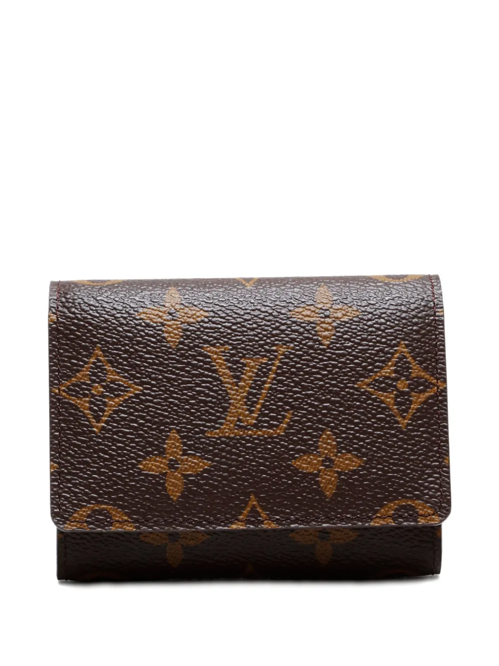 Pre-owned Louis Vuitton 1990s-2000s Envelope Monogram Canvas Cardholder In Brown