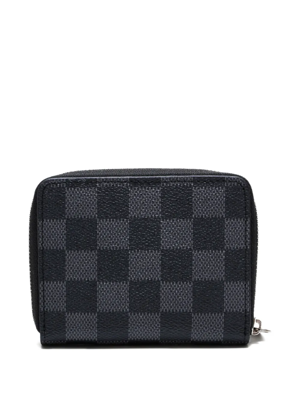 Pre-owned Louis Vuitton 2000s Damier Graphite Zipped Wallet In Black