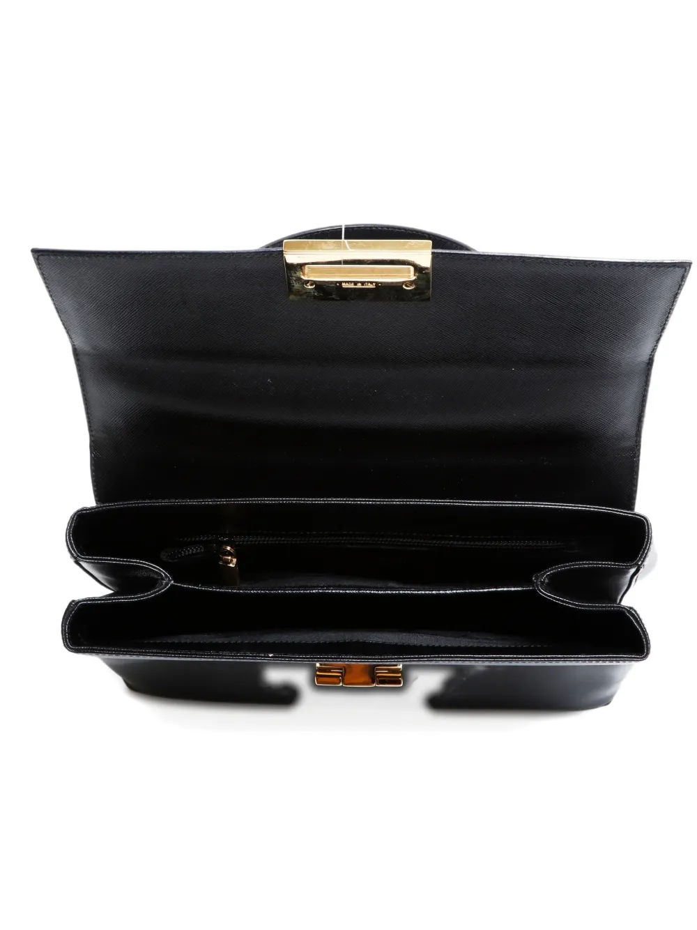 Pre-owned Ferragamo 2000s Gancini Top-handle Tote Bag In Black