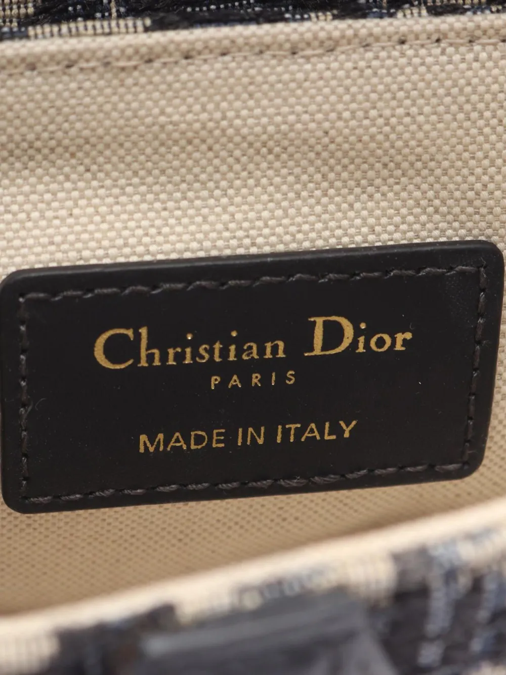 Pre-owned Dior 2000-2025 Mini Oblique Canvas Saddle Bag Satchel In Blue