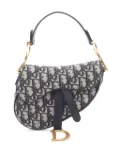 Christian Dior Pre-Owned 2000-2025 Mini Oblique Canvas Saddle Bag satchel - Blue