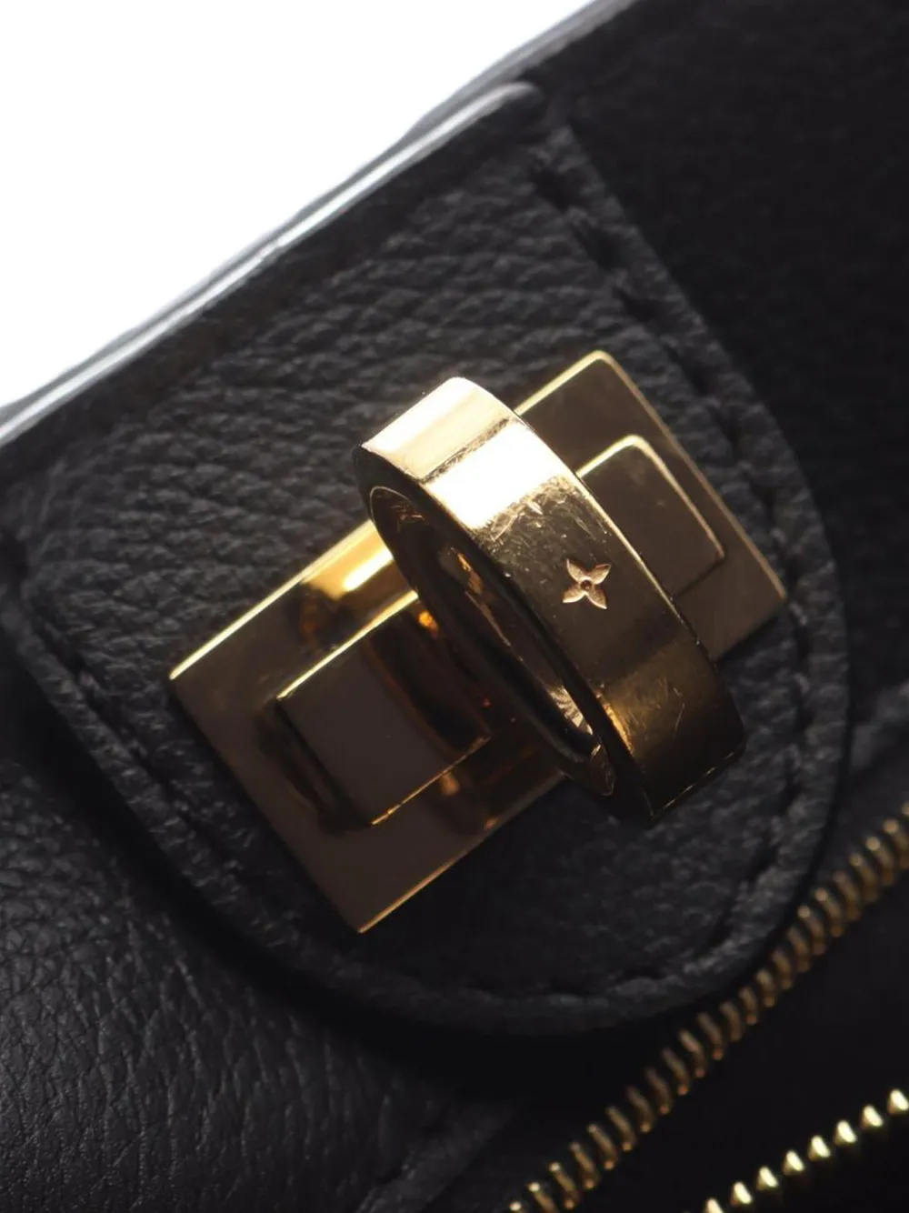 Pre-owned Louis Vuitton 2021-2025 Monogram On My Side Pm Satchel In Black