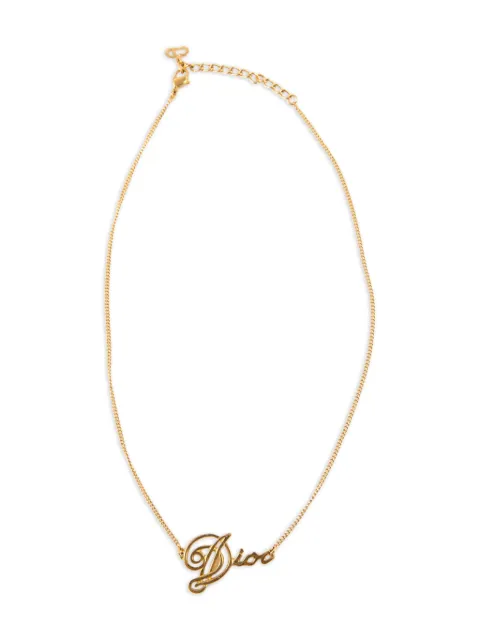 Christian Dior Pre-Owned 2000s logo necklace
