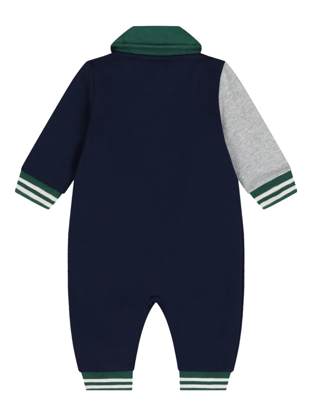 POLO RALPH LAUREN KIDS Romper met geborduurd logo en vlakken - Blauw