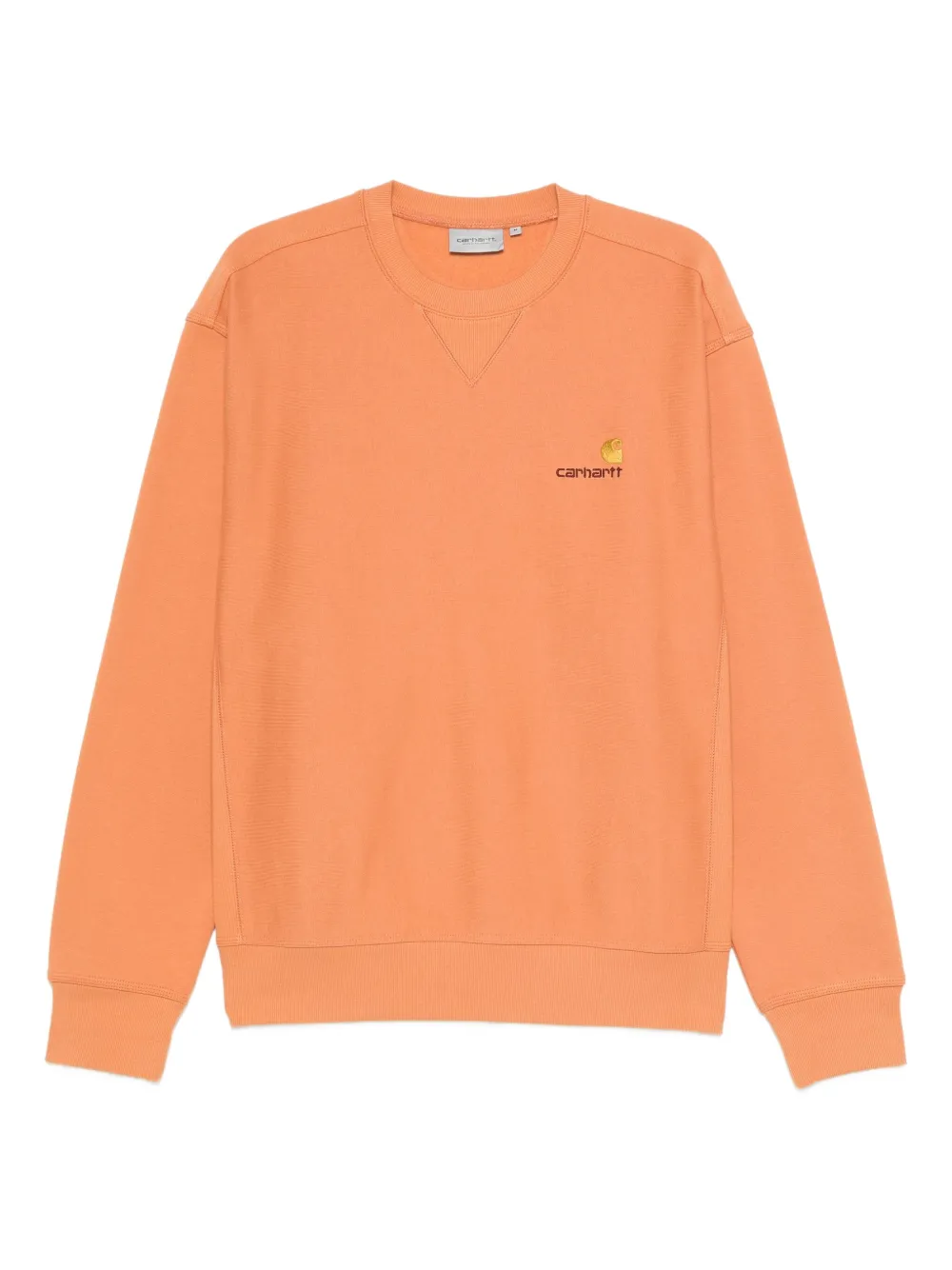Carhartt WIP logo-embroidered crew neck sweatshirt | Orange | Image 1