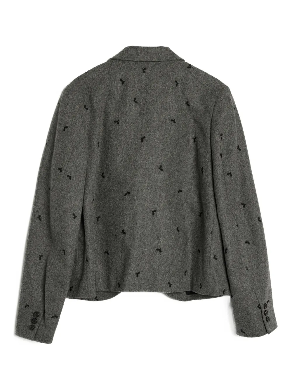 Comme Des Garcons Girl Wool Blazer In Gray