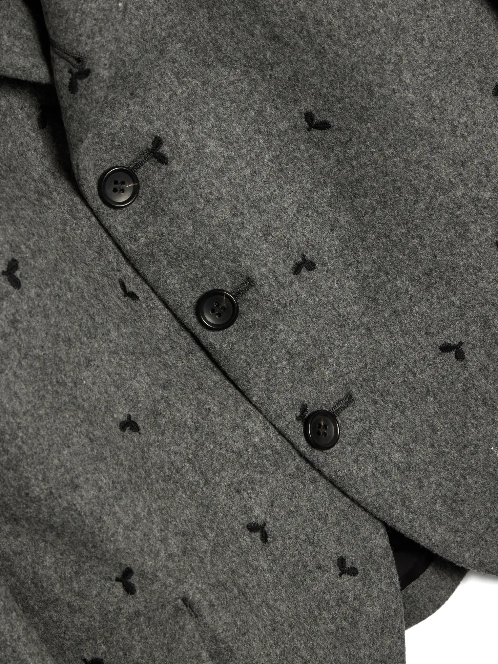 Comme Des Garcons Girl Wool Blazer In Gray