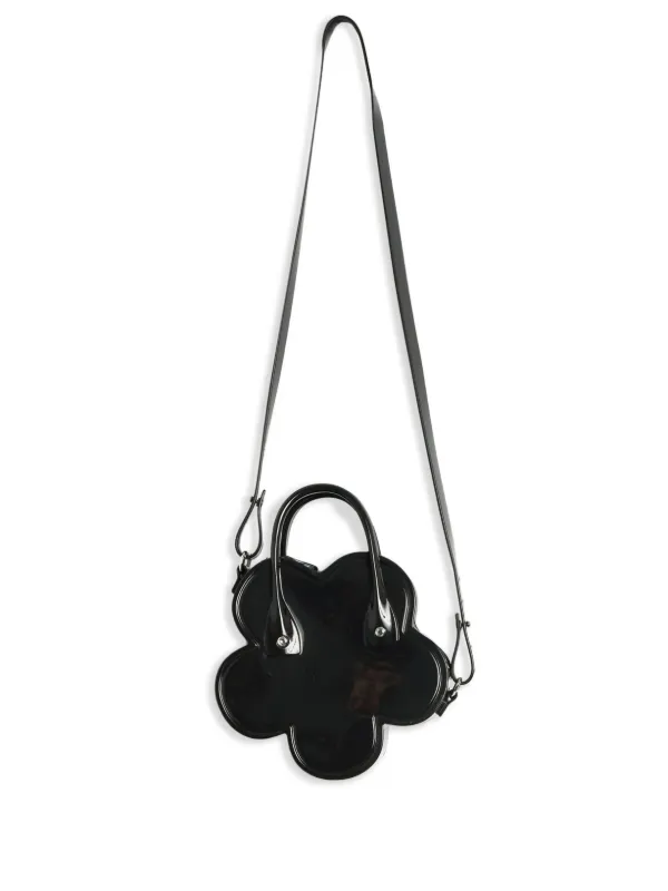 Black Comme Des Garçons Shoulder Bag COMME des GARCONS HOMME PLUS Logo Printed Shoulder Bag Black (K