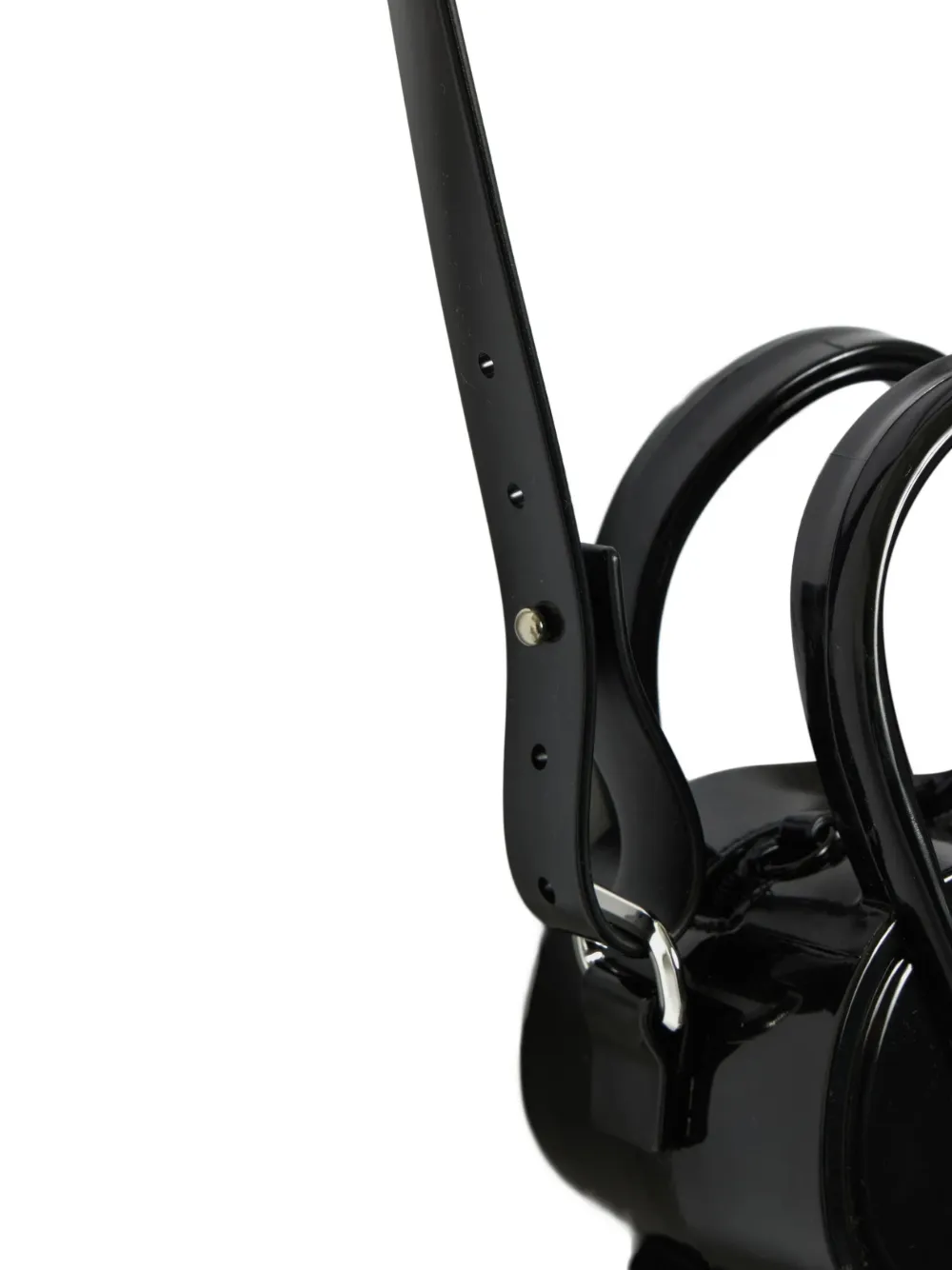  Comme Des Garçons Girl Flower Top Handle Shoulder Bag - Black 