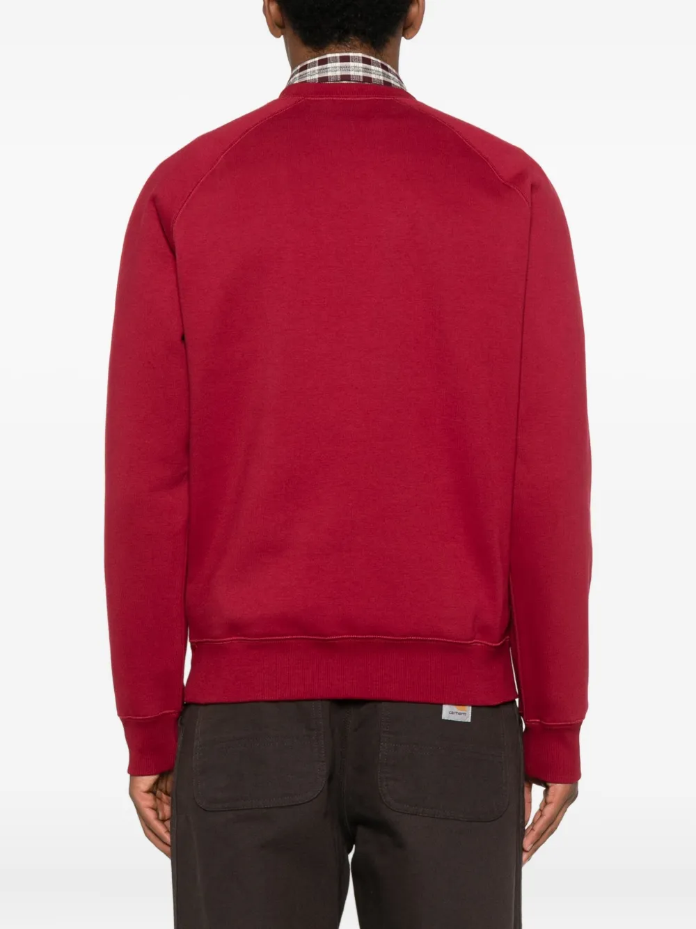 Carhartt Chase Raglan-sleeve Sweatshirt In Red