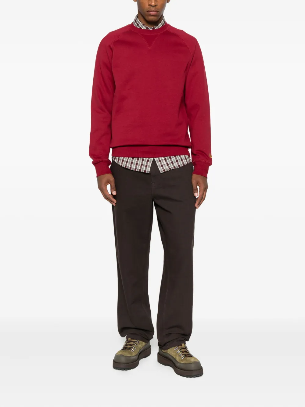 Carhartt WIP Chase sweater met raglan mouwen - Rood