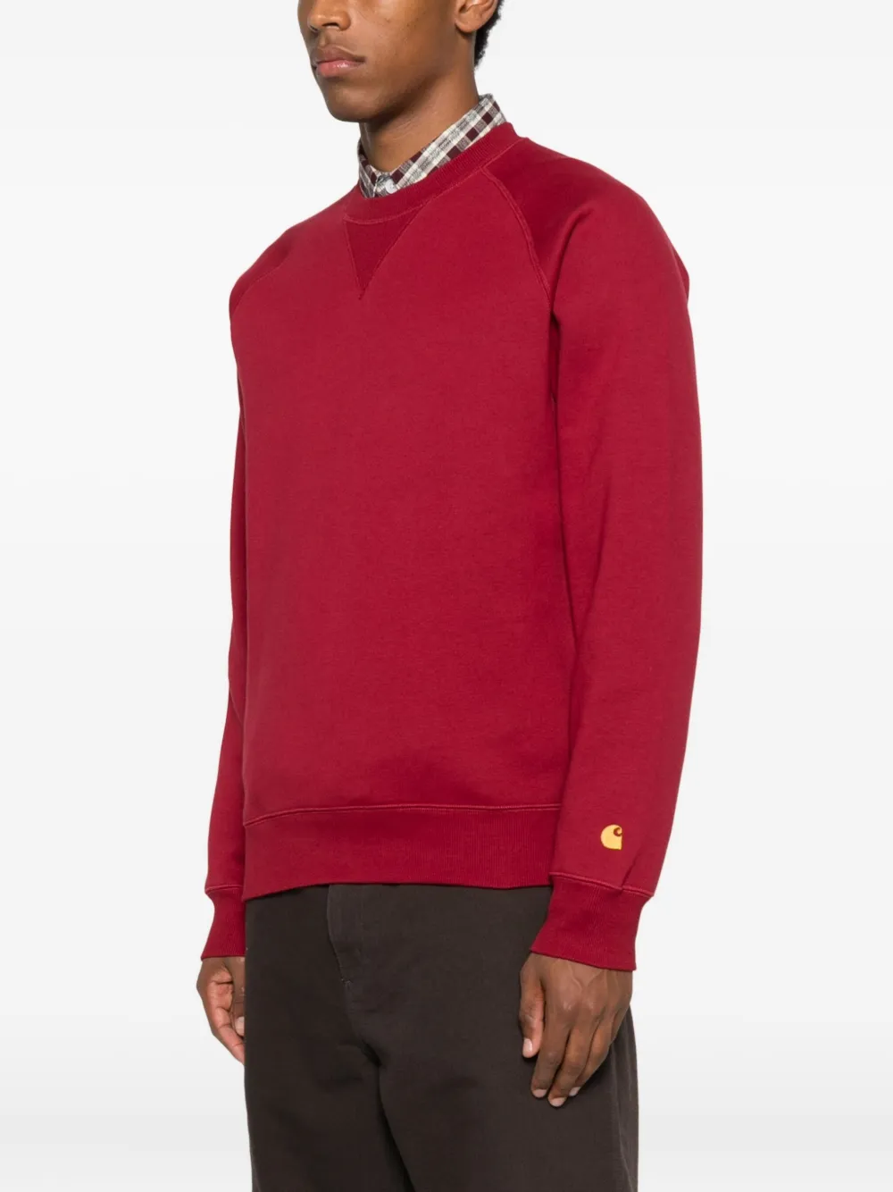 Carhartt Chase Raglan-sleeve Sweatshirt In Red