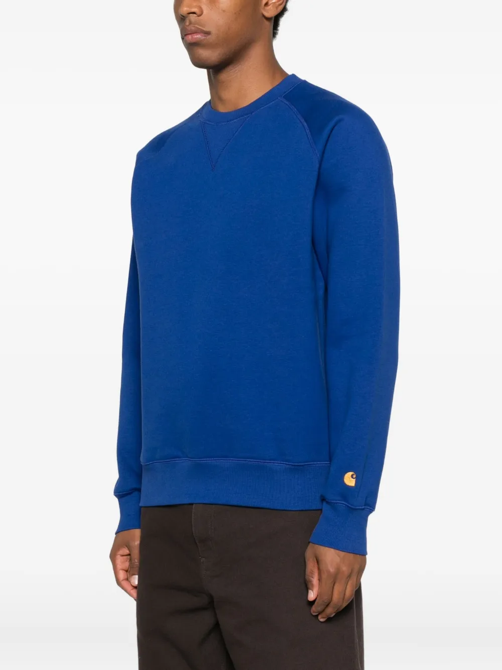 Carhartt Raglan-sleeve Crew-neck Sweatshirt In Blue