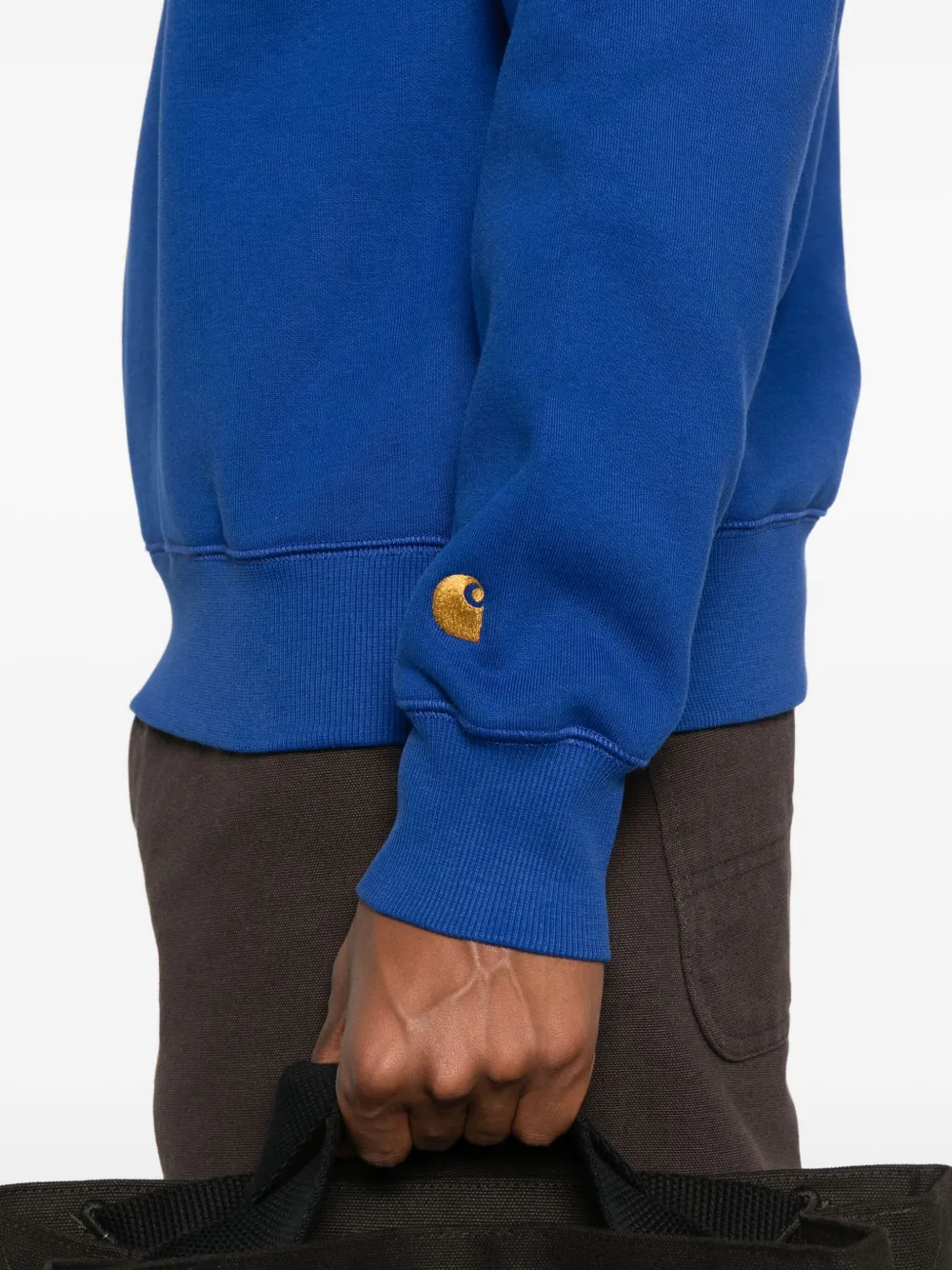 Carhartt Raglan-sleeve Crew-neck Sweatshirt In Blue