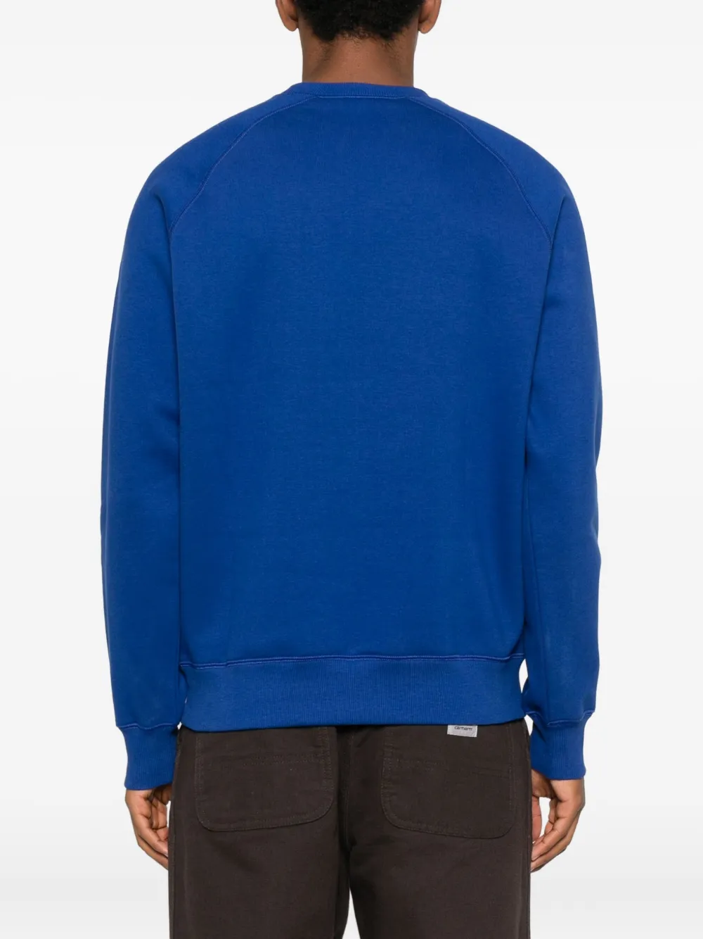 Carhartt Raglan-sleeve Crew-neck Sweatshirt In Blue
