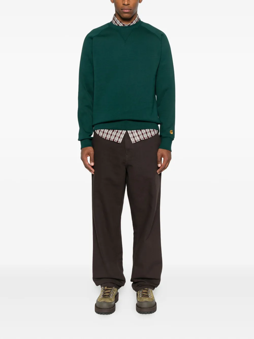 Carhartt WIP Chase sweater met ronde hals - Groen