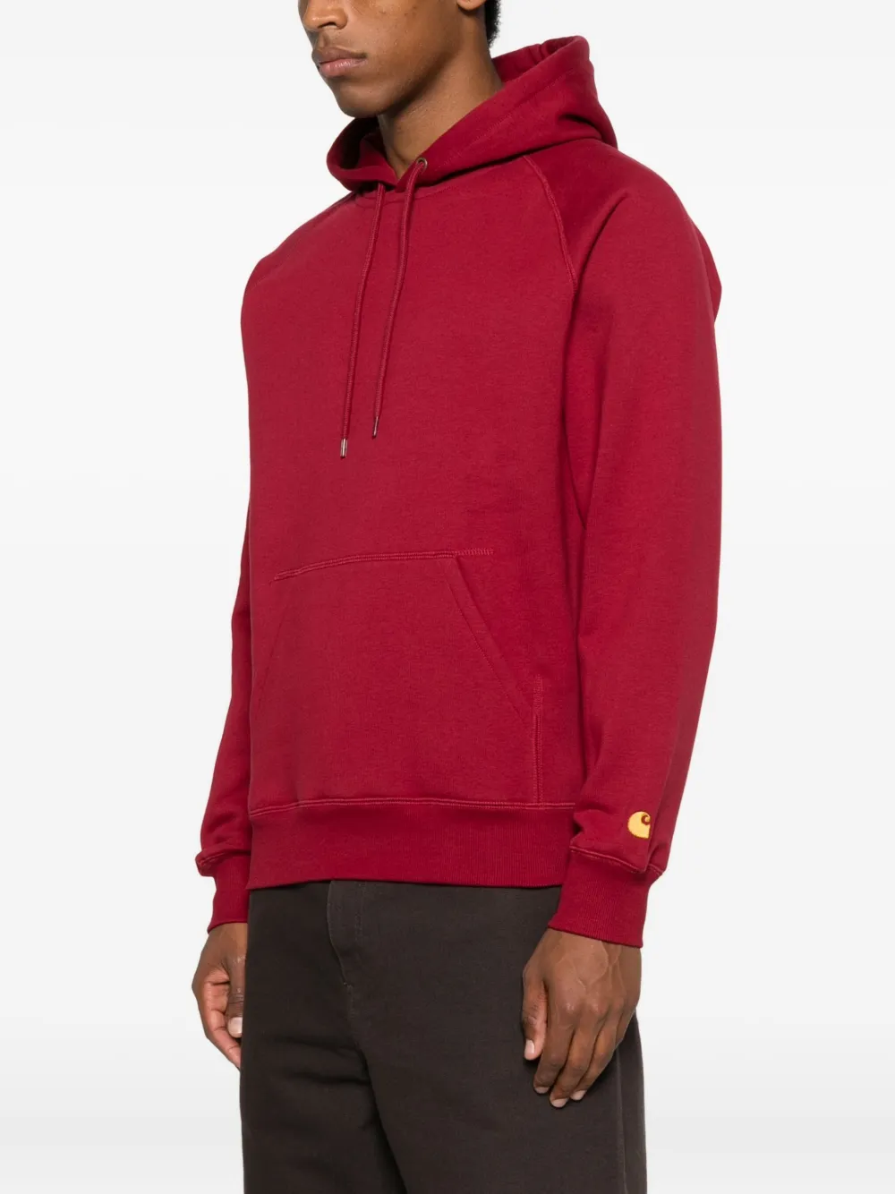 Carhartt Hooded Chase Sweatshirt In Red